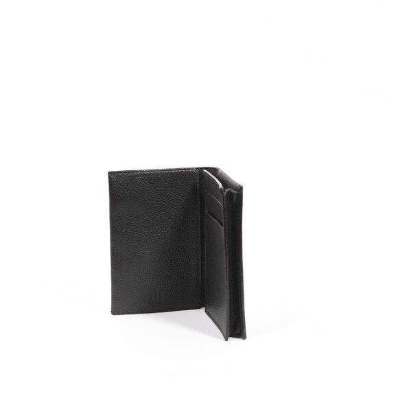 Dunhill Black Leather Textured Card Wallet Bifold – New with Box - Picture 5 of 9